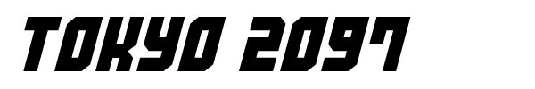 Tokyo 2097 font preview